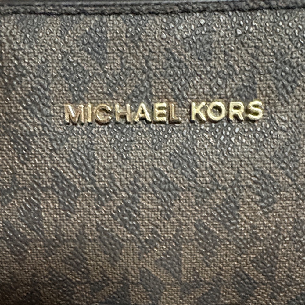 Michael Kors Signature Brown Tote - Picture 2 of 13